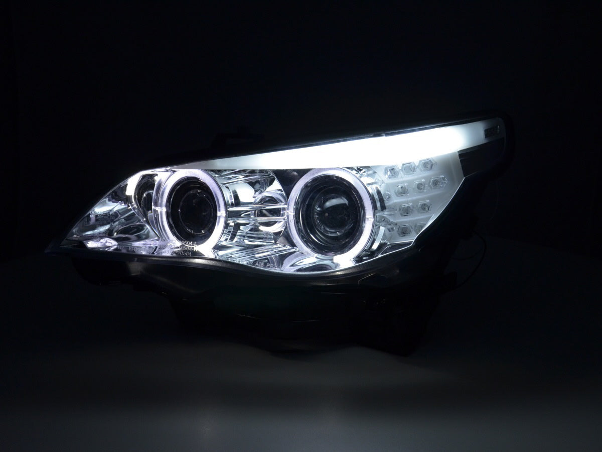 Scheinwerfer Set BMW 5er E60/E61 03-08 chrom Scheinwerfer Set BMW 5er E60/E61 03-08 chrom